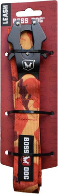 Boss Dog Tactical Leash, Orange Camo, 4 FT