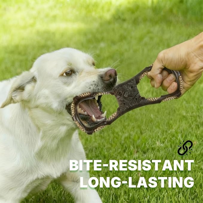 Interactive Dog Toys - Tug of War Chewer for Large, Medium & Small Dogs, Tough Chewer to Keep Them Busy