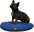 K9 Ballistics Tough Round Nesting Pillow Dog Bed - Removable Cover, Washable, Durable & Water Resistant Indoor/Outdoor Bed - Small, Blue Quartz