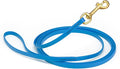 Viper Biothane K9 Working Dog Leash Waterproof Lead for Tracking Training Schutzhund Odor-Proof Long Line with Solid Brass Snap for Puppy Medium and Large Dogs, 10ft Cerulean Blue