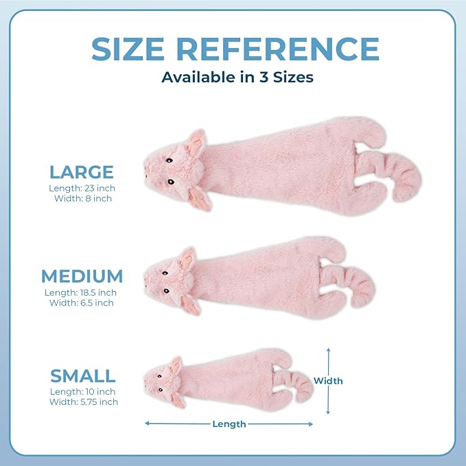 Best Pet Supplies Squeaky Dog Toys with Soft Durable Fabric for Small, Medium and Large Pets Interactive Toy for Indoor Play, Supports Active Biting and Play - Hare, Pig, Large