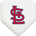 Pets First MLB ST Louis Cardinals Hard-Nylon Baseball Home Plate Dog Chew Toy, Interactive and Fun Dog CHEW Toy, Bacon Flavored, Strong Durable Chew Toy for Pets
