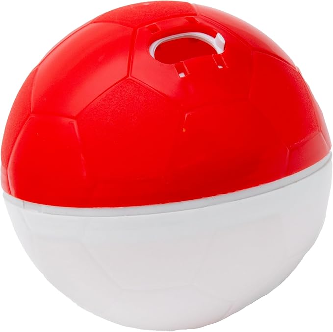amicus - Crazy Ball Treat Dispenser, Smart Dog Treat Dispenser Ball - Pets Enrichment Toys - Dog Toys to Keep Them Busy - Slow Feeder - 300g/10.5 oz - Red/White