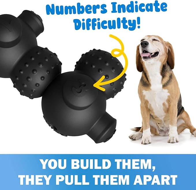 Puppy Puzzle Toys for Puppies, Interactive Treat Dispensing Dog Puzzle, Level 4 Enrichment Toys for Smart Puppies, Small and Medium Dogs, 2 Pack