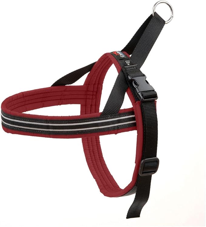ComfortFlex Sport Dog Harness – No-Choke, Fully Padded, Non-Chafing Harness with Control Handle – Reflective, Lightweight, Adjustable for Active Dogs - Small, Bordeaux