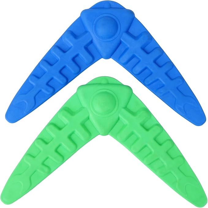 VICASKY 2Pcs Sturdy Dog Training Darts Chew Toys Interactive Flying Toys for Puppies and Small Breeds Molar Chew Design Great for Fetch and Teething Random Color