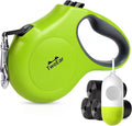 Twoear Retractable Dog Leash 16ft - Heavy Duty Reflective Nylon Tape Leash with Poop Bag Holder & Anti-Twist Protection for Small, Medium, Large Dogs up to 110 lbs