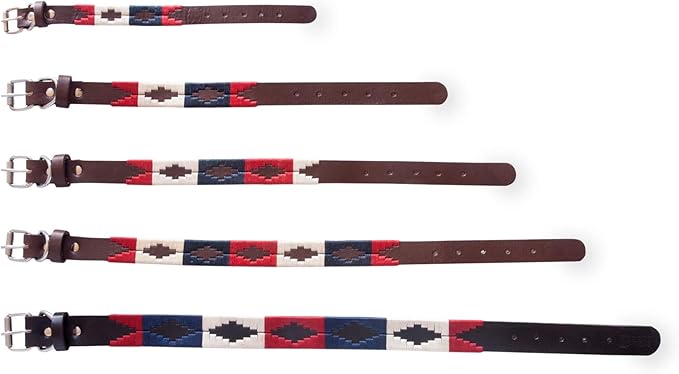 Gaucho Goods Soft Leather Dog Collar (XS, The Patriot)