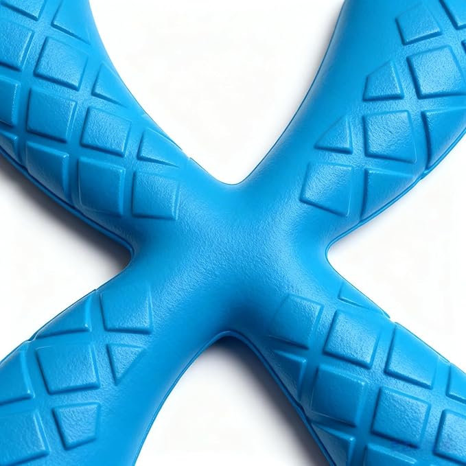 Ultra Durable Y-Shape Dog Chew Toy for Teeth Cleaning - Non-Toxic Rubber Interactive Tug of War & Fetch Toy for Medium & Large Dogs((Blue)