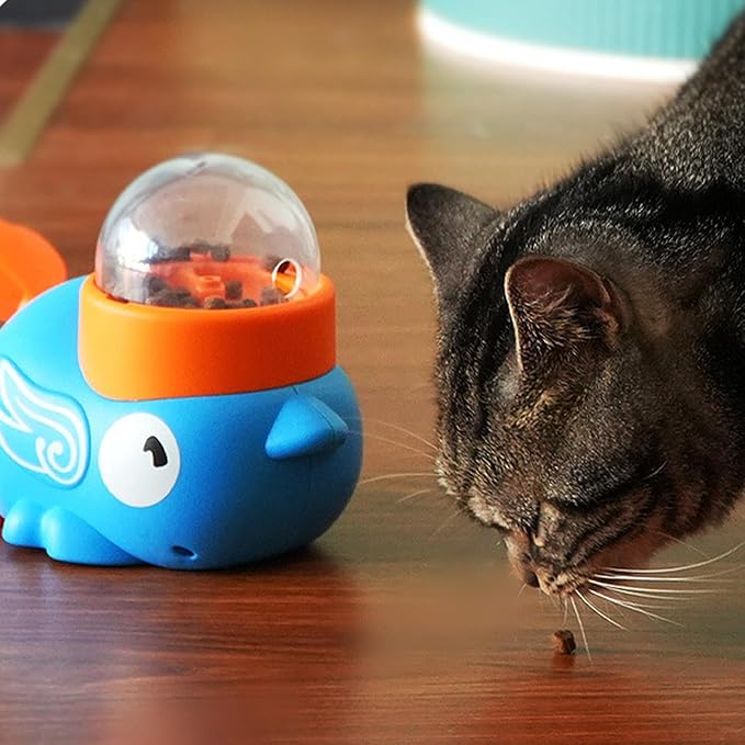 Dog Treat Dispenser Toy - Interactive Puzzle Slow Feeder,Dog Food Treat Feeding Dispenser - for Puppy Kitten Small Medium Breed Training Boredom Travel Home Indoor