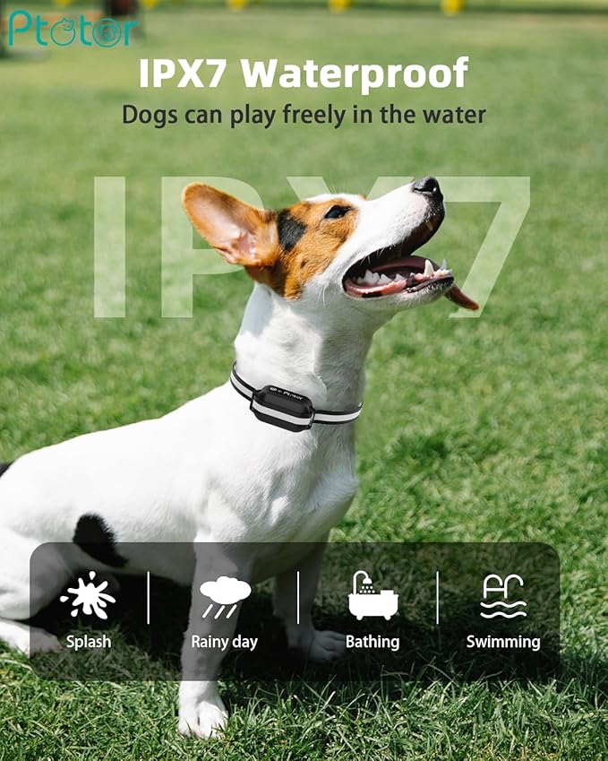 Dog Shock Collar - 4200Ft Dog Training Collar with Remote IPX7 Waterproof, Rechargeable E-Collar with Beep (1-9), Vibration(1-9), Safe Shock(1-16) for Large Medium Small Dogs