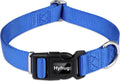 Hyhug Small Dog Collar Quick-Release Blue| Heavy-Duty Nylon Puppy Collar, Adjustable & Durable Pet Supplies for Boy & Girl Dogs (Small, Bright Blue)