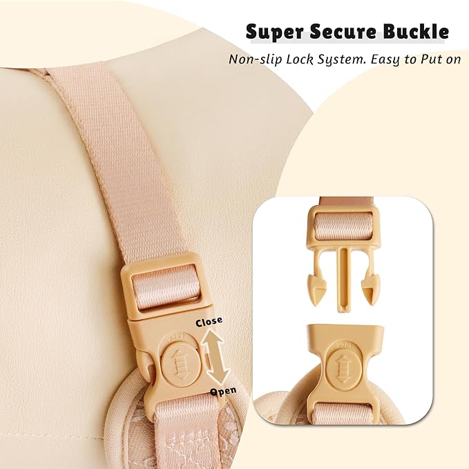 No Pull Dog Vest Harness for Small&Medium Dogs, Side Clip Adjustable Pet Vest, Soft Breathable, Fashion Dog Harnesses for Walking, Running, Shopping (Nude, M)