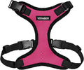 Voyager Step-in Pet Harness - All Weather Mesh, Adjustable Step in Harness for Cats and Dogs by Best Pet Supplies - Fuchsia/Black Trim, M