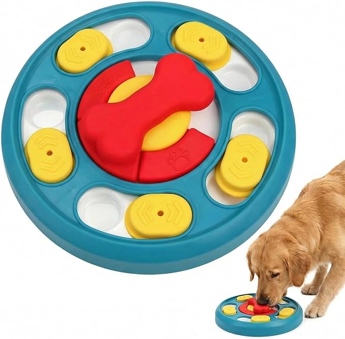 Paw-FECT Piece Interactive Dog Treat Puzzle Toy, Dog Food Slow Feeder for Mental Stimulation, IQ Training, Prevents Overeating & Fast Eating, Helps Fight Obesity, Great for All Pet Sizes/Breeds
