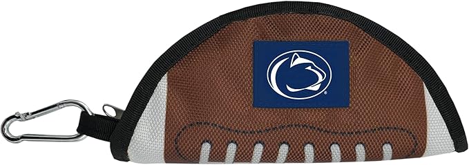 Pets First NCAA Penn State Nittany Lions Collapsible Dog Travel Bowl, Food and Water Bowl for Dogs & Cats. Lightweight Leak-Proof Pet Bowl for Travel with Football Field & Pebble-Grain Design