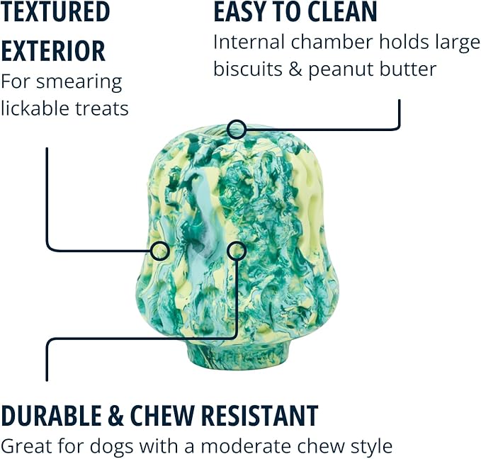 Ruffwear, Morel Toy, Interactive Enrichment Toy for Dogs, Moss Green