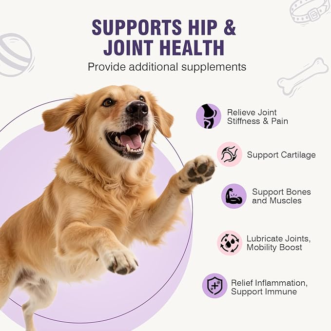 Glucosamine for Dogs 200pcs Joint Support Supplement Dog Hip and Joint Chondroitin Chews Treats with MSM Hemp Dog Joint Pain Relief Mobility Supplements Duck Flavor Fit All Large Small Medium Breed