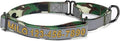 Pawtitas Customized Martingale Dog Collar Reflective Reflective Dog Collar Embroidered Personalized Name Phone Number Adjustable for Puppies Small Medium Large Size Dogs Medium Camouflage Green
