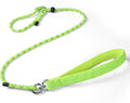 Dog Slip Lead Dog Leash, Heavy Duty No-Pull Durable Training Leash and Collar w/Anti-Tangle, Padded Handle & Reflective Thread for Small, Medium Dogs 4FT Green