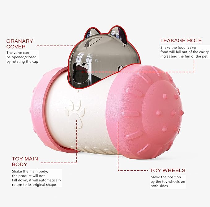 Cat Toys Interactive Dog Toys - Treat Dispensing Dog Toys Cat Feeder Toy Dog Enrichment Toys Dog Treat Ball for Large Medium Small Dogs