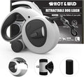 HCY&WLD Upgrade 4-in-1 Retractable Dog Leash with LED Light & Dispenser & Poop Bags, 16 ft Heavy Duty Dog Leash with Anti-Slip Handle for Dogs up to 110 lbs, 360° Tangle-Free, One Button Brake & Lock