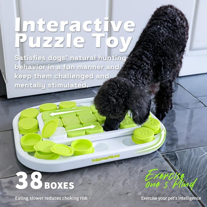 ALL FOR PAWS Dog Puzzle Toys,Treat Dispensing Dog Toys,Dog Enrichment Toys for IQ Training and Brain Stimulation,Dog Treat Puzzle,Dog Toys Interactive