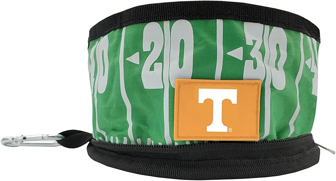NCAA Tennessee Volunteers Pets First Collapsible Dog Travel Bowl Set, 2 Pack Food and Water Bowls for Dogs, Best Portable & Lightweight Leak-Proof Dog Bowls for Travel