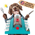 KADTC 2 Levels of Challenge,Extra Large Size,Paw-Activated Rolling Dog Puzzle Feeder Toy,U.S. Brand & Design,Treat Puzzles for Aggressive Chewers Dogs Mental Stimulation Food Slow Dispenser Toy