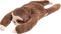 Squeaky Disk & Built-in Rope Dog Plush Toy, Bustling Safari Collection, 15", for Dogs of All Breeds (Sloth)