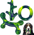 Furdog 3 Pack Dog Toys for Aggressive Chewers Indestructible Dog Toy for Large Dogs Tough Dog Toys to Keep Them Busy, Purple (Green)