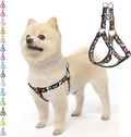 PUPTECK No Pull Dog Harness Soft Adjustable Basic Nylon Step in Puppy Vest Outdoor Walking with ID Tag, Black, S
