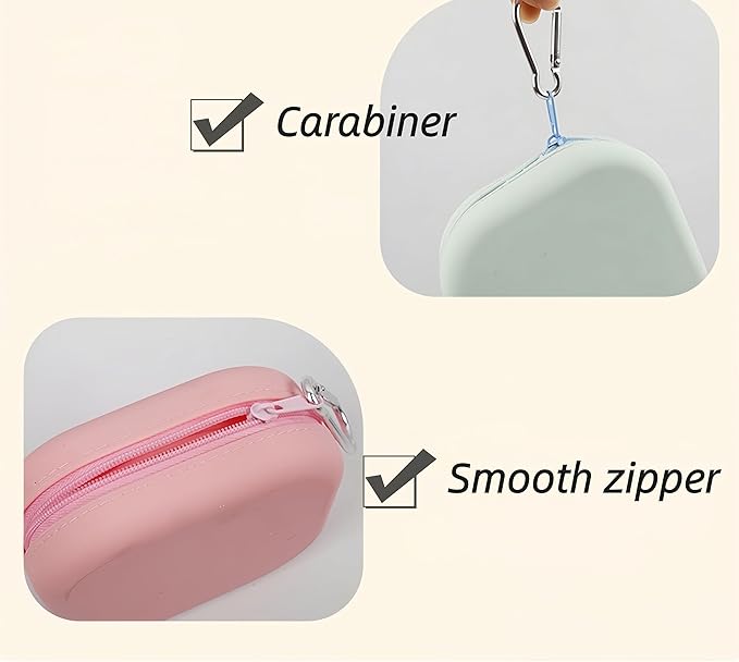 2-in-1 Collapsible Pet Bowl, Portable & Food-Grade for Dogs & Cats with Carabiner (Pink)