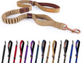EzyDog Zero Shock Dog Leash - Shock Absorbing Bungee Leash for Dogs That Pull or Excite - Dual Handle and Reflective for Large, Medium, or Small Dogs (48-Inch, Corduroy)