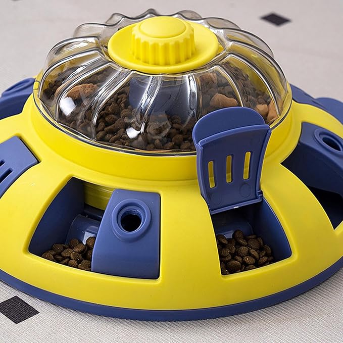 Pet Treat Dispenser - Adjustable Slow Feeder, Dogs Puzzle Feeder with Interactive Play for Enrichment, Aggressive Chewers, Small, Medium, Large Breeds, Puppy Training, and Indoor Use