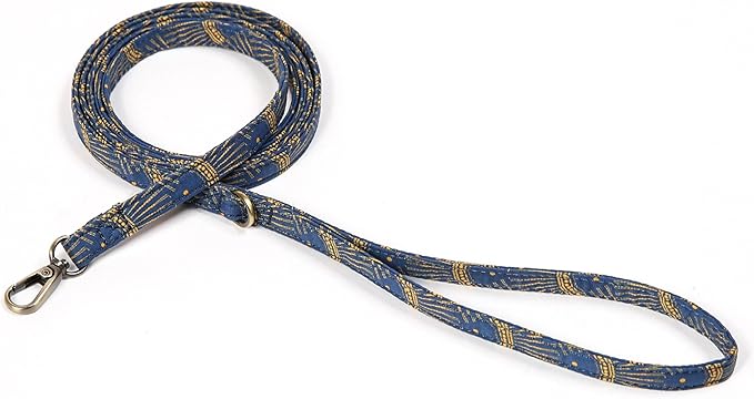Organic Cotton Dog Leash for Small,Medium and Large Breed,Brass Hardware Pet Leash for Walking,Running and Training 6FT