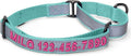 Pawtitas Customized Martingale Dog Collar Reflective Reflective Dog Collar Embroidered Personalized Name Phone Number Adjustable for Puppies Small Medium Large Size Dogs Medium Teal