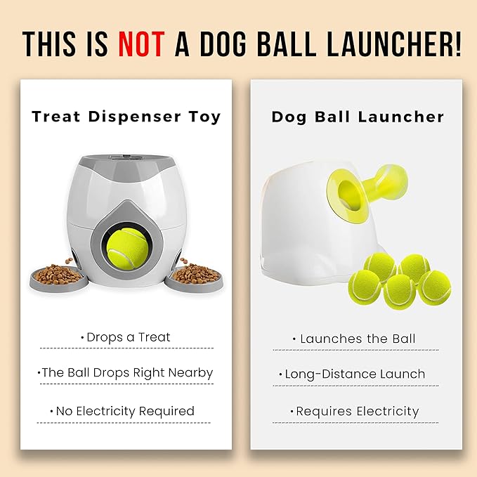 ABULL Interactive Dog Puzzle Toy - Drop The Ball to Get Treats, 2-in-1 Treat Dispenser & Slow Feeder for Healthy Eating, Keep Them Busy and Stop Boredom, Fun and Durable for All Breeds (Gray)