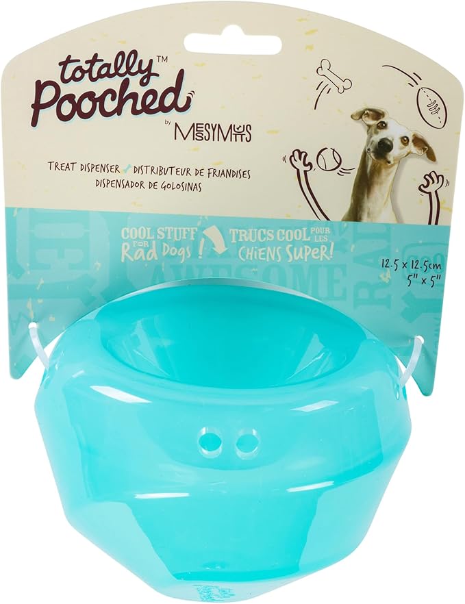 Messy Mutts Stuff’n Wobble Ball | 5” Fillable Dog Toy | Interactive Puzzle Ball for Dogs | Engaging Treat Dispensing Toy for Dogs