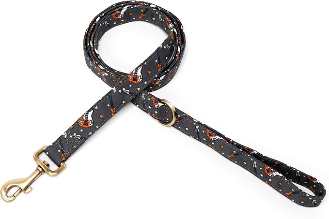 Organic Cotton Dog Leash for Small,Medium and Large Breed,Brass Hardware Pet Leash for Walking,Running and Training 6FT
