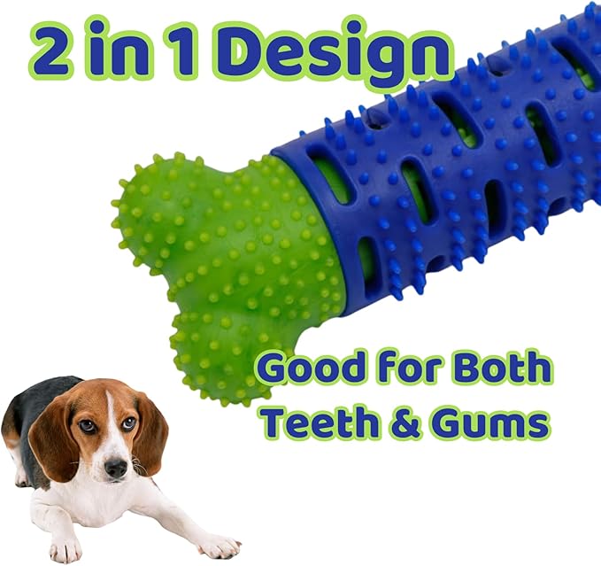 1 PCS Chew Toy, Interactive Tough Dog Toy for Aggressive Chewers, Toothbrush Stick for Dogs, Puppys