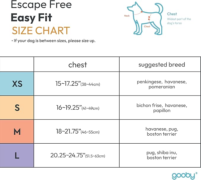 Gooby Escape Free Easy Fit Harness - Hot Pink, Medium - No Pull Step-in Patented Small Dog Harness with Quick Release Buckle - Perfect On The Go No Pull Harness for Small Dogs or Medium Dog Harness