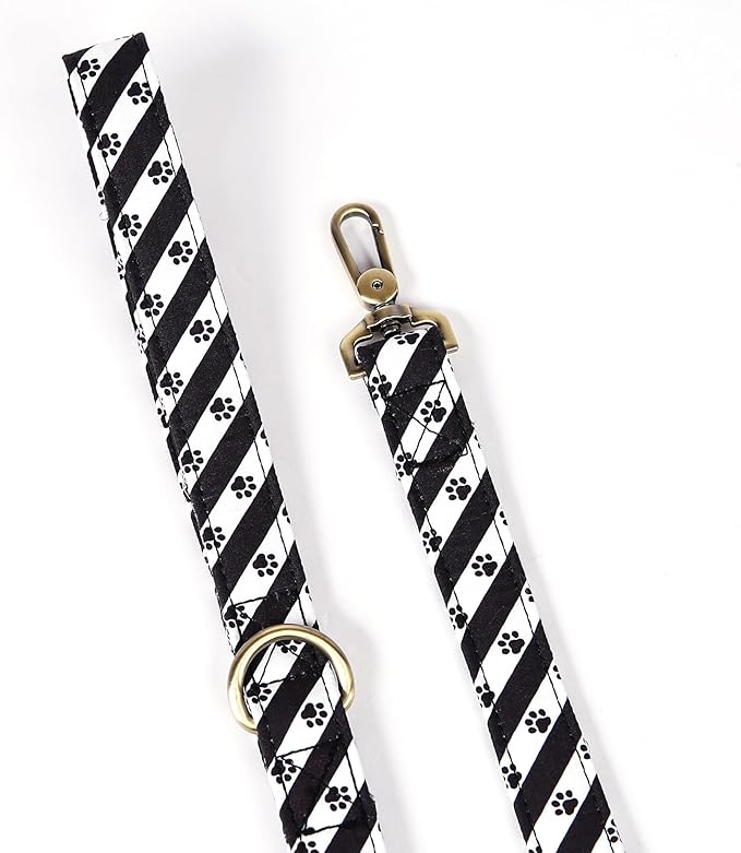 Organic Cotton Dog Leash for Small,Medium and Large Breed,Brass Hardware Pet Leash for Walking,Running and Training 6FT