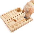 LOOBANI Dog Puzzle Toys Wooden: Slow Feeder Interactive Toys - Mental Brain Stimulation, Treat Dispensing & Entertainment/Food Slow Feeder for Small to Large Dogs - Square Slide Puzzle Toy