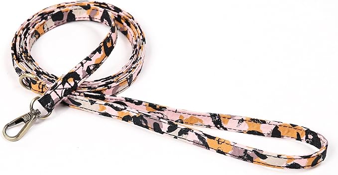Organic Cotton Dog Leash for Small,Medium and Large Breed,Brass Hardware Pet Leash for Walking,Running and Training 6FT