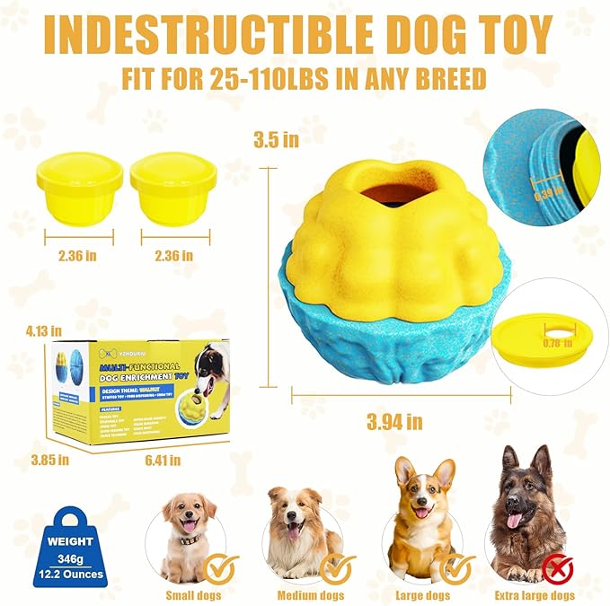 Dog Puzzle Toys, Dog Treat Holder Toy 2 Pack, Pupsicle Dogs Puzzles for Smart Dogs(2 Pack)