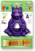 Yeti Dog Chew Puff and Play Interactive Dog Toys, Nuggets Dog Treat Dispenser Teething, Behavior Training for Light to Moderate Chewers, (Purple - Dragon)