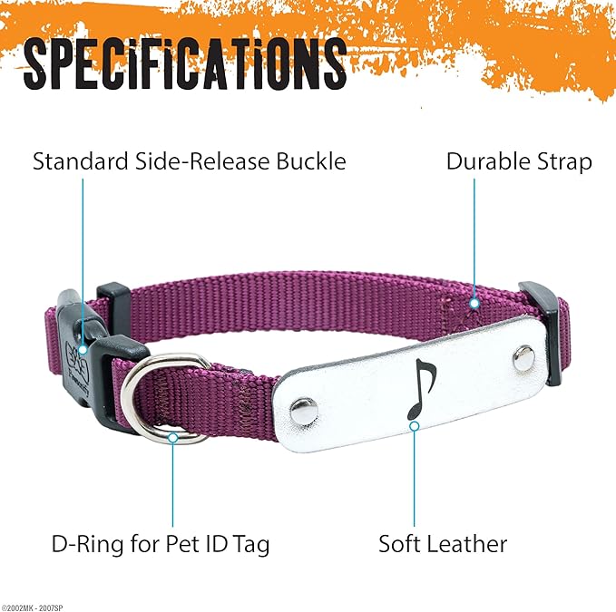 Naruto Dog Collar for Large Dogs, Medium, Small, XS Puppy Collars: Officially Licensed Naruto Shippuden Anime Dog Collar Pet Accessories, Naruto Gifts for Boy or Girl Dog (Burgundy, Hidden Sound, SM)