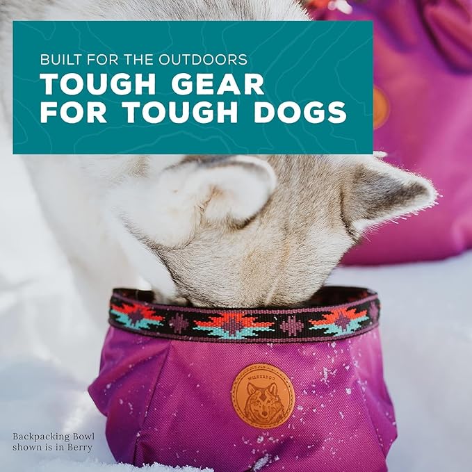 Wilderdog Backpacking Bowl - Holds Food & Water Up to 64oz - Pacific Blue