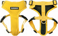 DJANGO Adventure Dog Harness - Stylish Small Dog Harness for Outdoor Adventures and Everyday Wear - Dandelion Yellow Neoprene Adjustable Harness for Dogs with Reflective Piping and Solid Brass D-Ring